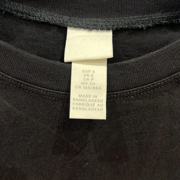 H&M Sleeveless T shirt Black Dress - Picture 2 of 4